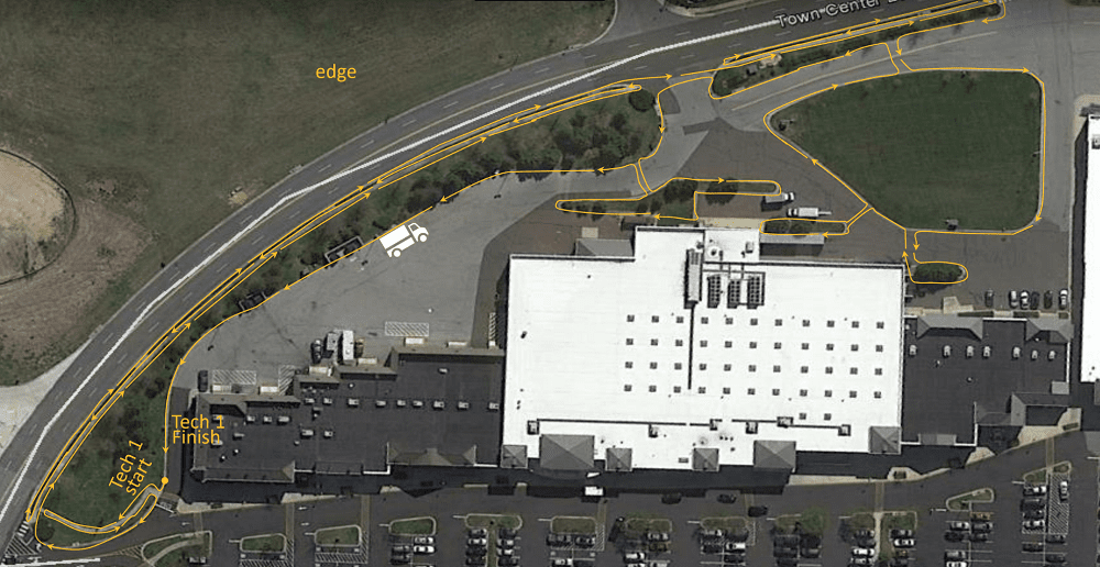 Commercial landscaping job mapping example