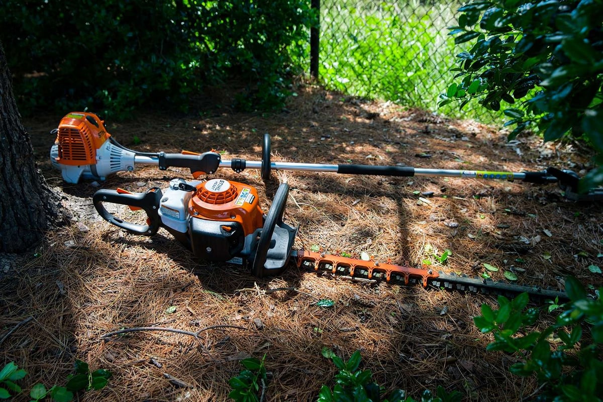 electric line trimmer and hedge trimmer