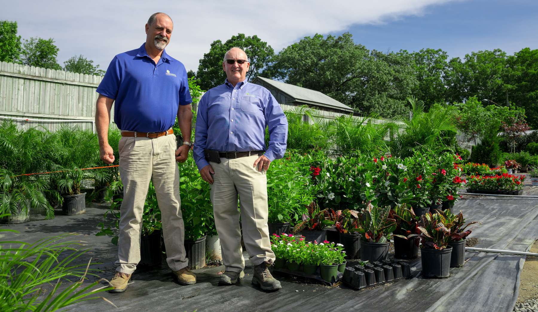 Doug and Bill with plants