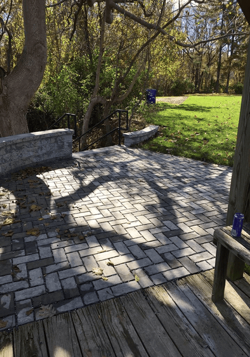 new pavers installed